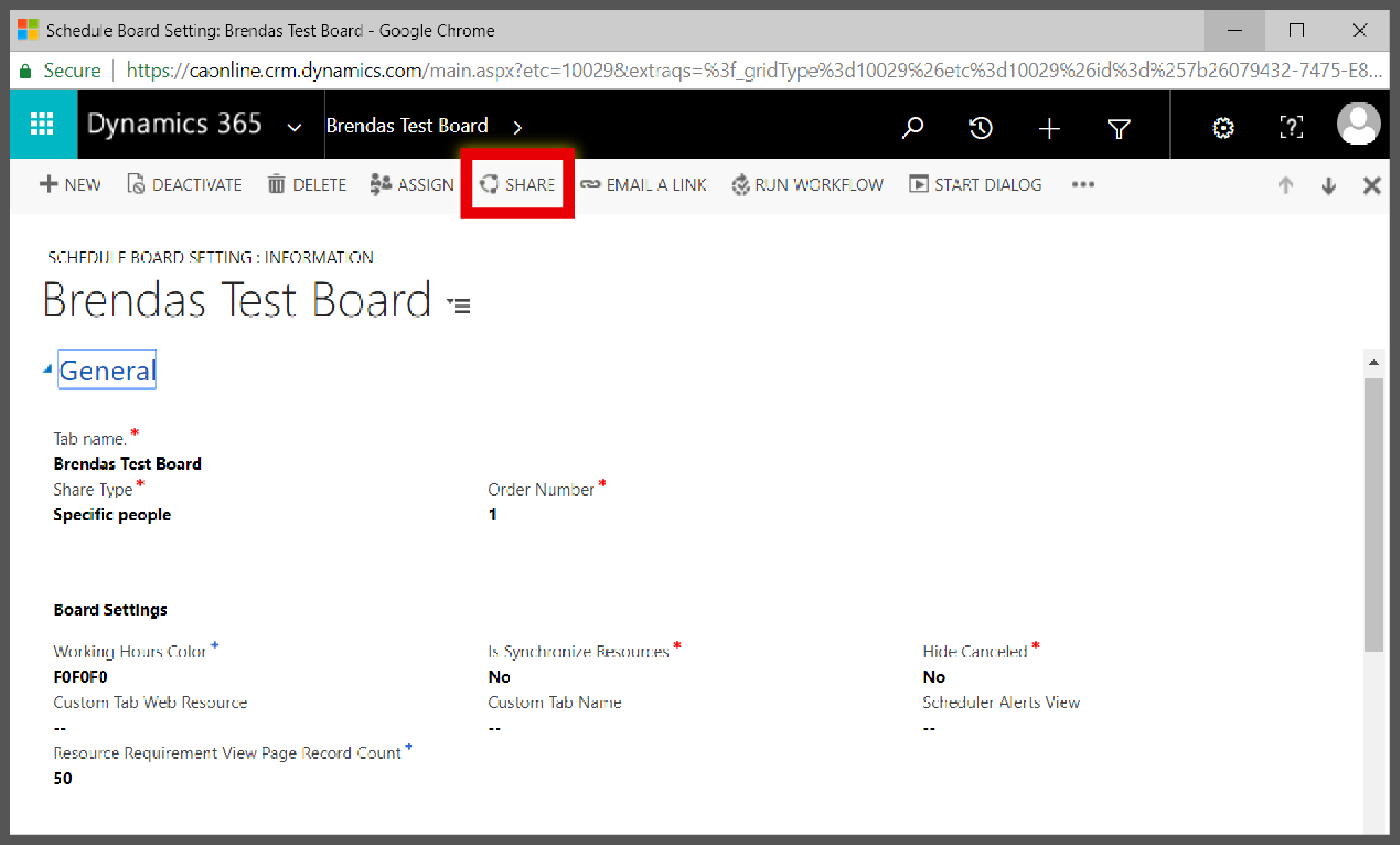 Field Service Schedule in Dynamics 365 for Sales (CRM)