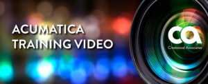Acumatica Training Video