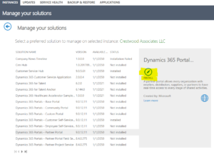 Microsoft Dynamics 365 Portal