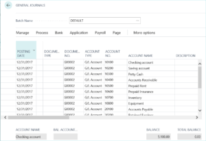 Configuration Package GL Entries in Dynamics 365