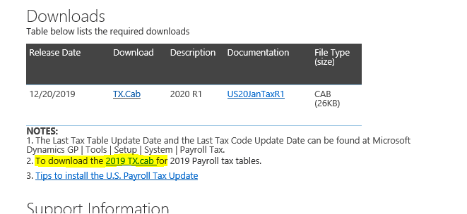 Payroll tax download