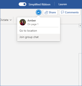 Chat in Office 365