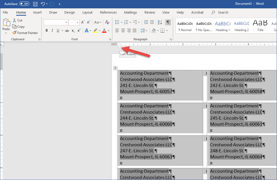 Office 365 - Mail Merge with Word