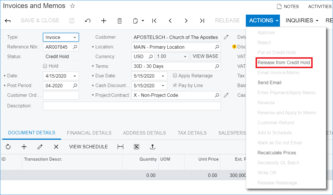 Acumatica 2020 R1 New Features