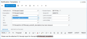 Business Events with Report Attachments in Acumatica