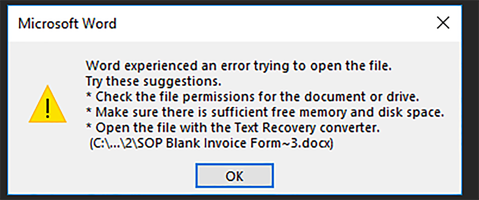 Trying to recover. Word файл повреждён. Word content Recovery. Microsoft not Opening Error.