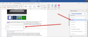 Microsoft 365 Editor Productivty Tip