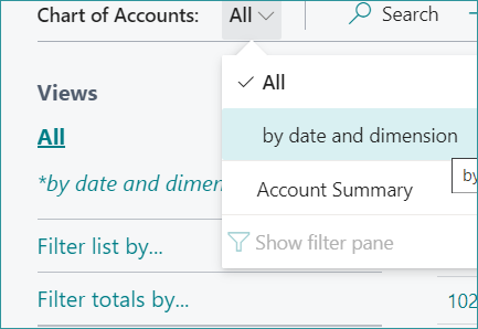 Account Balances by Dimensions in Dynamics 365 BC